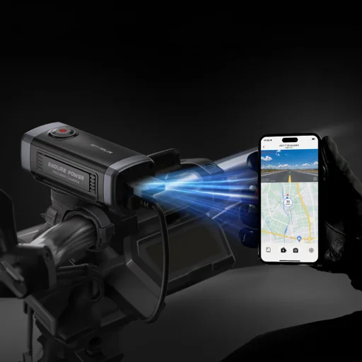 AKEEYO 710 Lite akčná kamera na riadidlá pre bicykle a motocykle - Čierna - 14