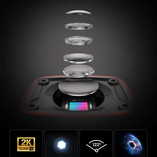 AKEEYO 710 Lite akčná kamera na riadidlá pre bicykle a motocykle - Čierna - 4