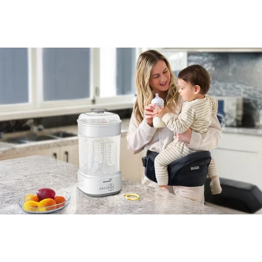 Grownsy sterilizátor a sušička dojčenských fliaš (sivý) - 9