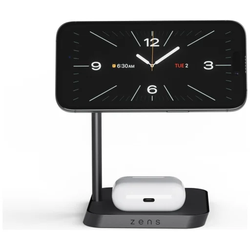 Zens Office Charger 2 Qi 2 v 1 magnetická indukčná nabíjačka čierna - 2