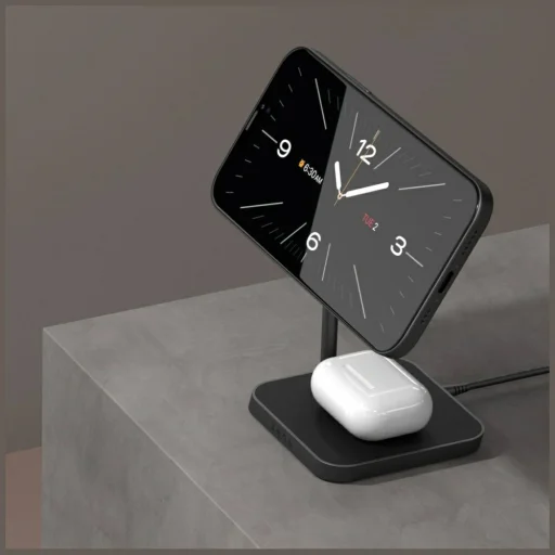 Zens Office Charger 2 Qi 2 v 1 magnetická indukčná nabíjačka čierna - 5