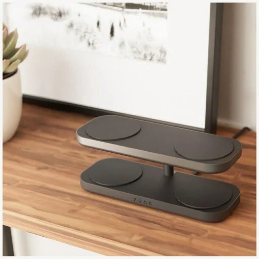 Zens Quattro Charger Pro 4 Qi2 čierna 4 v 1 magnetická indukčná nabíjačka - 6