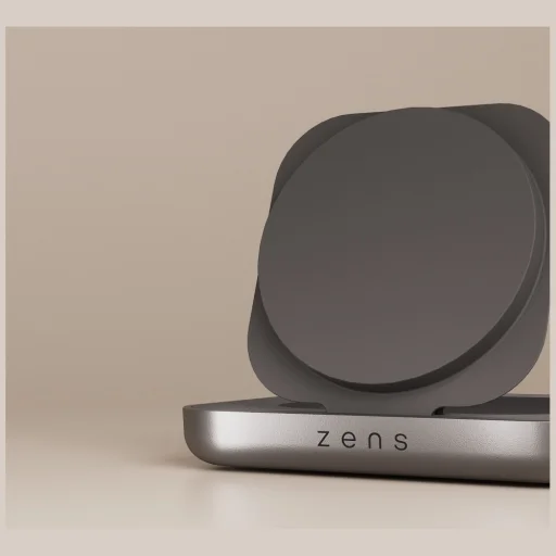 Zens magnetická indukčná nabíjačka na nočný stolík Qi2 15W USB-C čierna - 4