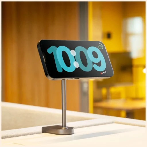 Zens magnetická indukčná nabíjačka Office Charger Mount Pro Qi2 stolný model čierna - 6