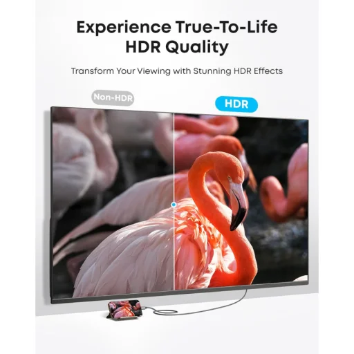 USB-C na HDMI video kábel Anker Nano, 1,8m, sivý A87E0H12 - 5