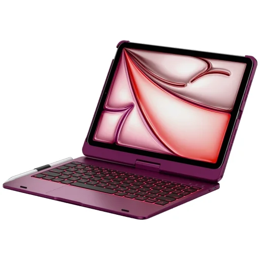 Apple iPad Air 11 2024-2026 Typecase Flexbook Touch puzdro s klávesnicou, malinové - 1