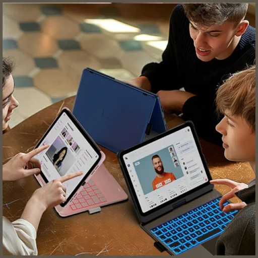 Apple iPad Air 11 2024-2026 Typecase Flexbook Touch puzdro s klávesnicou ružové - 10