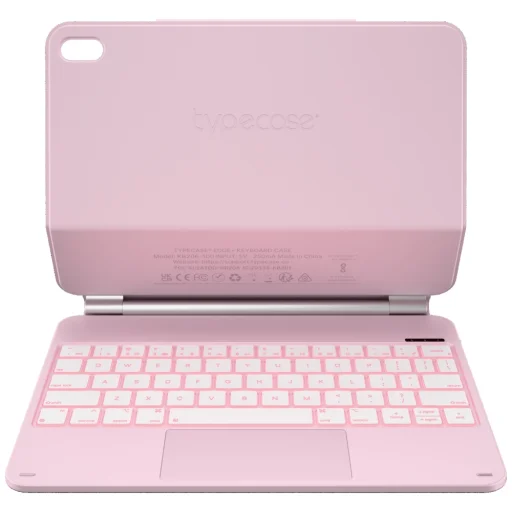 iPad 11" (A16) 2025 / iPad 10.9" 2022 Typecase Edge puzdro s klávesnicou ružové - 7