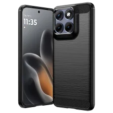 Techsuit - Carbon Silicone - Motorola Edge 70 Fusion - Čierne puzdro