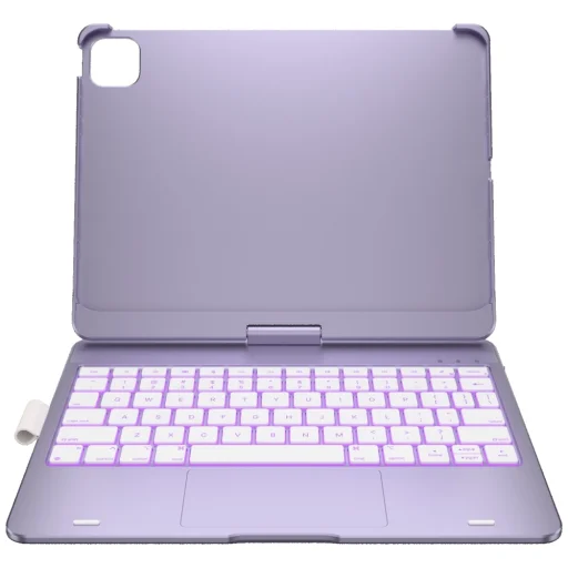Apple iPad Pro 11 2024-2025 Typecase Flexbook Touch billentyűzetes tok világos lila - 7