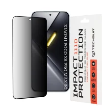 Techsuit - 111D Privacy Full Glue - Xiaomi Poco X8 Pro Max - Čierne ochranné sklo