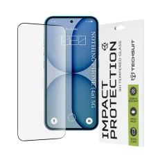 Techsuit - 111D Teljes Fedésű / Teljes Ragasztású Üveg - Nothing Phone (4a) - Fekete üvegfólia üvegfólia