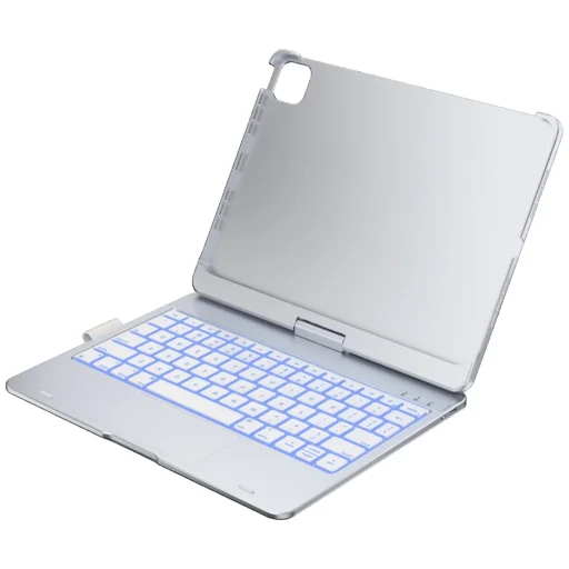 Apple iPad Pro 11" M4 2024 / M5 2025 Typecase Flexbook Touch puzdro s klávesnicou strieborné - 10