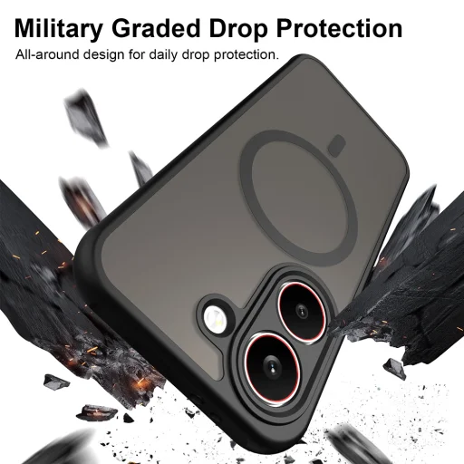 Techsuit - HaloFrost II MagSafe - Xiaomi Poco X8 Pro - Čierne puzdro - 2