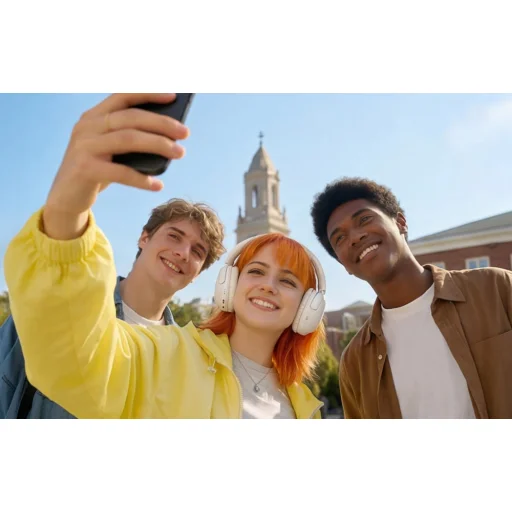 QCY H2S Lite biele bezdrôtové Bluetooth slúchadlá - 12