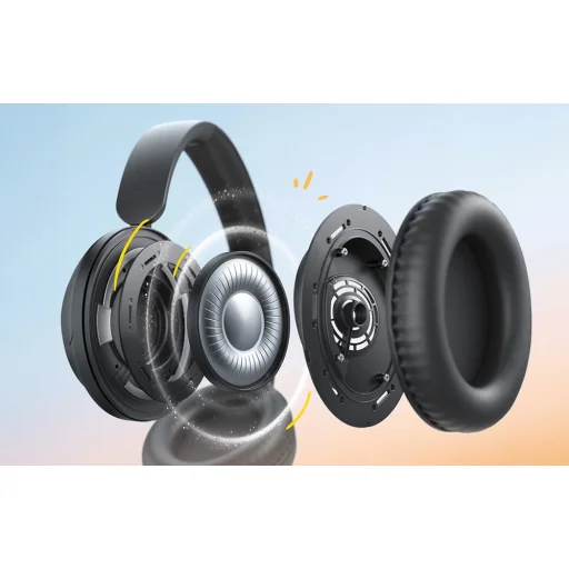 QCY H2S Lite čierne bezdrôtové Bluetooth slúchadlá - 9