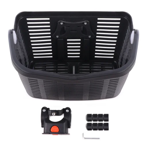 Wozinsky WKR-PK plastový košík na bicykel na riadidlá - čierny - 3