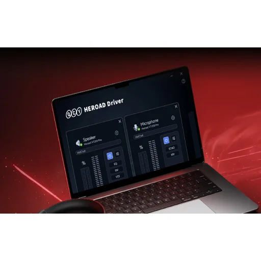 QCY Heroad VNT200 čierne herné slúchadlá - 11