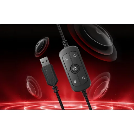 QCY Heroad VNT200 čierne herné slúchadlá - 12