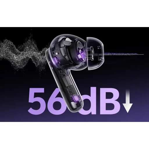 QCY MeloBuds N70 Lite (HT18) fialové bezdrôtové bluetooth slúchadlá - 9