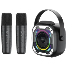 Blavec Prenosný Bluetooth Reproduktor WS-08 Karaoke Idol - 8W s dvoma mikrofónmi (WS08-2MB) čierny