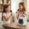 Blavec prenosný Bluetooth reproduktor WS-08 Karaoke Idol - 8W s 2 mikrofónmi (WS08-2MW) biely thumbnail