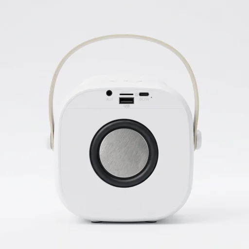 Blavec prenosný Bluetooth reproduktor WS-08 Karaoke Idol - 8W s 2 mikrofónmi (WS08-2MW) biely - 4