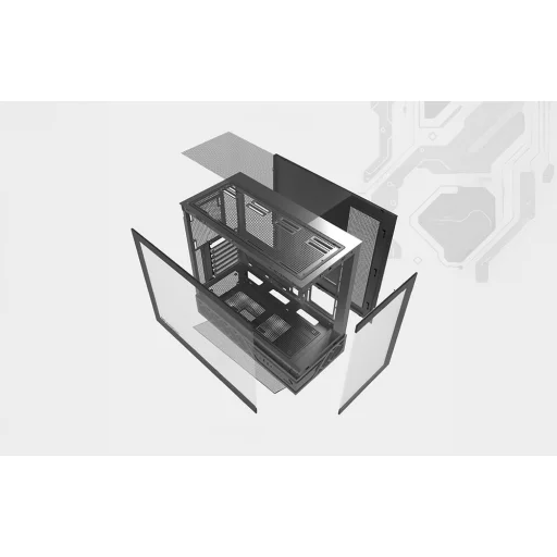 DarkFlash DS950 számítógép ház fekete (+6 ventilátor) - 13