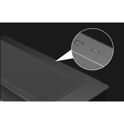 Darkflash DS900WS ATX számítógépház ventilátorok nélkül (Fekete) - 12