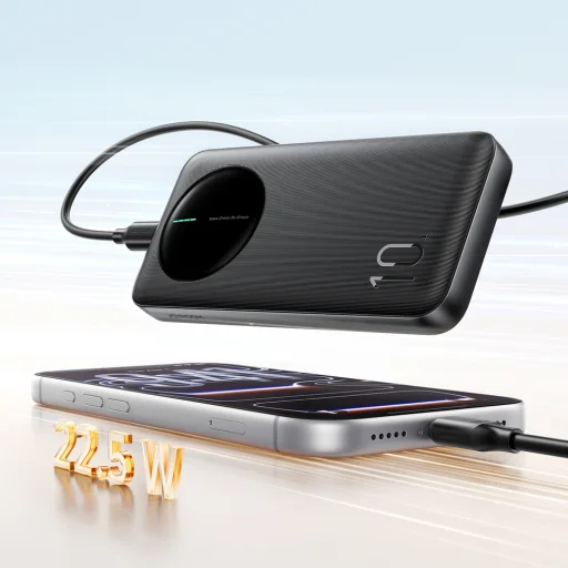 Joyroom JR-PBF12 Pro Powerbanka 22,5W 10000mAh s digitálnym displejom 2x USB-A 1x USB-C - Čierna - 16