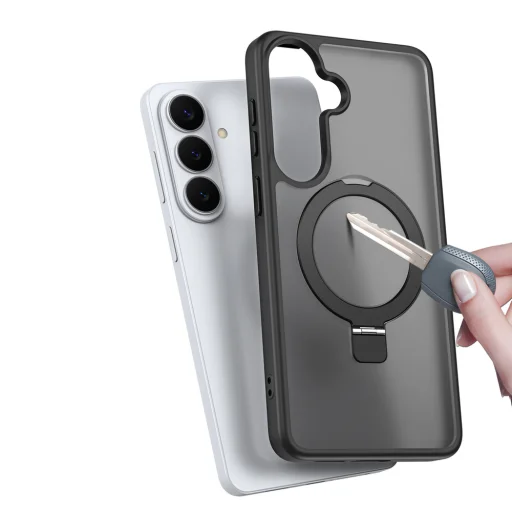 Dux Ducis Yind puzdro pre Samsung Galaxy S26 so stojanom, kompatibilné s MagSafe - čierne - 7