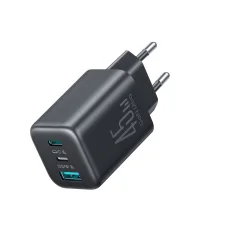 Joyroom JR-TO1 GaN 45 USB-C Lightning USB-A sieťový nabíjací adaptér - čierny