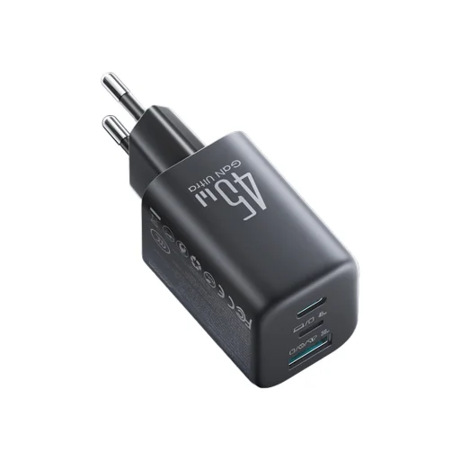 Joyroom JR-TO1 GaN 45 USB-C Lightning USB-A sieťový nabíjací adaptér - čierny - 5
