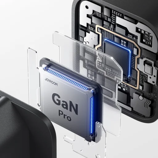 Joyroom JR-TO1 GaN 45 USB-C Lightning USB-A sieťový nabíjací adaptér - čierny - 6