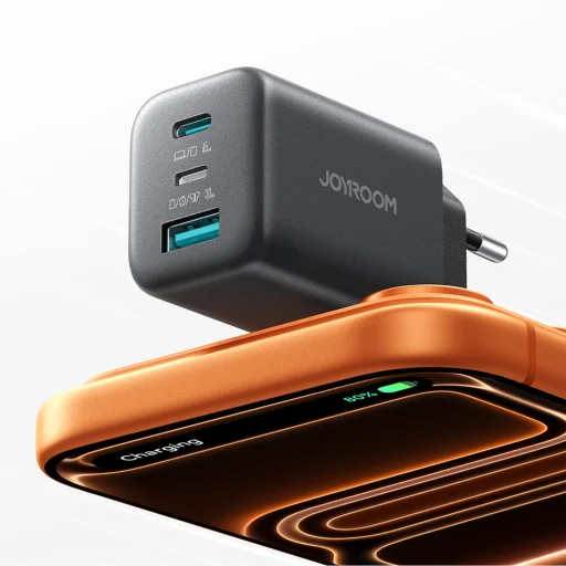 Joyroom JR-TO1 GaN 45 USB-C Lightning USB-A sieťový nabíjací adaptér - čierny - 9