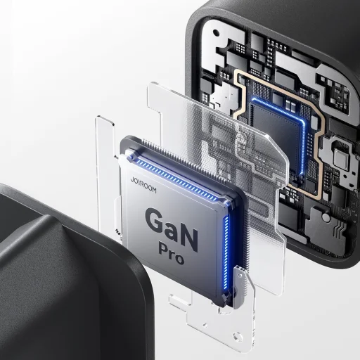 Joyroom JR-TO1 GaN 45 USB-C Lightning USB-A sieťový nabíjací adaptér - čierny - 11