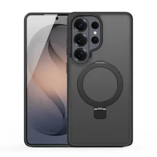 Dux Ducis Yind tok Samsung Galaxy S26 Ultra készülékhez állvánnyal, MagSafe kompatibilis - Fekete