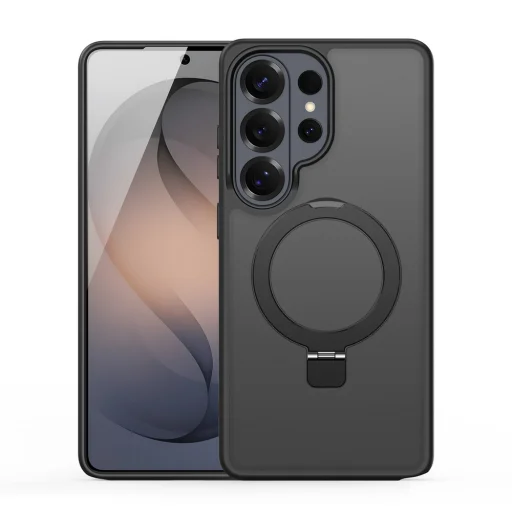 Dux Ducis Yind puzdro pre Samsung Galaxy S26 Ultra so stojanom, kompatibilné s MagSafe - čierne - 1