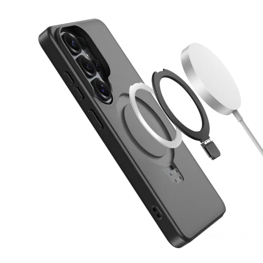 Dux Ducis Yind puzdro pre Samsung Galaxy S26 Ultra so stojanom, kompatibilné s MagSafe - čierne - 6