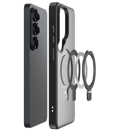 Dux Ducis Yind tok Samsung Galaxy S26 Ultra készülékhez állvánnyal, MagSafe kompatibilis - Fekete - 3