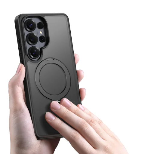 Dux Ducis Yind tok Samsung Galaxy S26 Ultra készülékhez állvánnyal, MagSafe kompatibilis - Fekete - 5