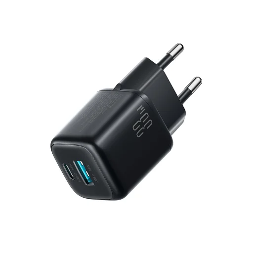 Joyroom JR-TG7 33W USB-A + USB-C sieťová nabíjačka s 60W USB-C - USB-C 1m káblom - čierna - 1