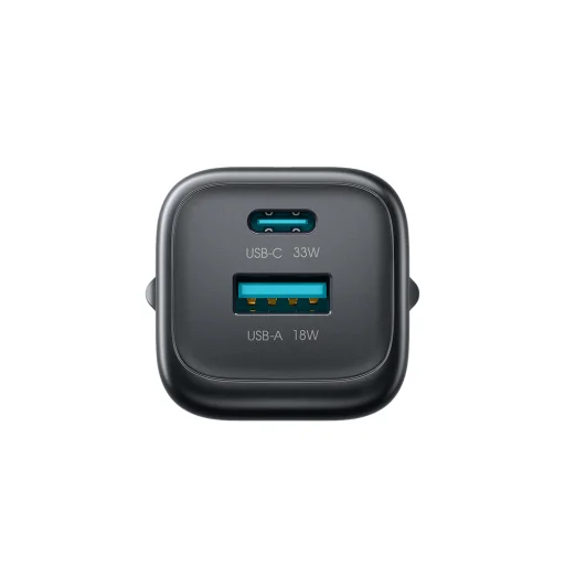 Joyroom JR-TG7 33W USB-A + USB-C sieťová nabíjačka s 60W USB-C - USB-C 1m káblom - čierna - 7