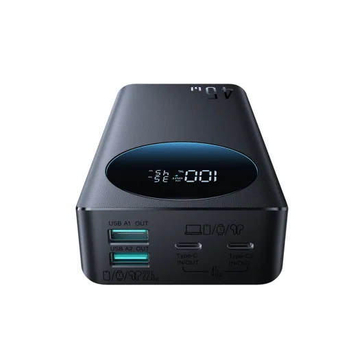 Joyroom JR-PBF02 Pro 20000 mAh 45 W powerbanka s digitálnym displejom 2x USB-A 2x USB-C - čierna - 2