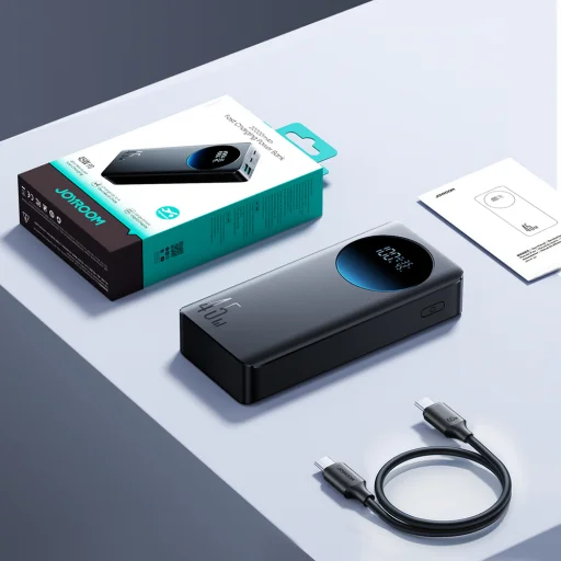 Joyroom JR-PBF02 Pro 20000 mAh 45 W powerbanka s digitálnym displejom 2x USB-A 2x USB-C - čierna - 15