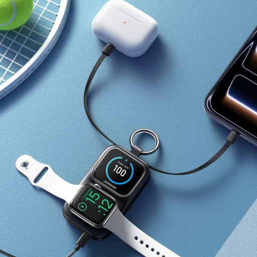 Joyroom JR-W19 5 W prenosná externá batéria s bezdrôtovou nabíjačkou na hodinky 5000 mAh čierna - 9