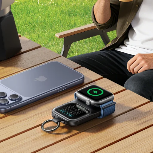 Joyroom JR-W19 5 W prenosná externá batéria s bezdrôtovou nabíjačkou na hodinky 5000 mAh čierna - 10