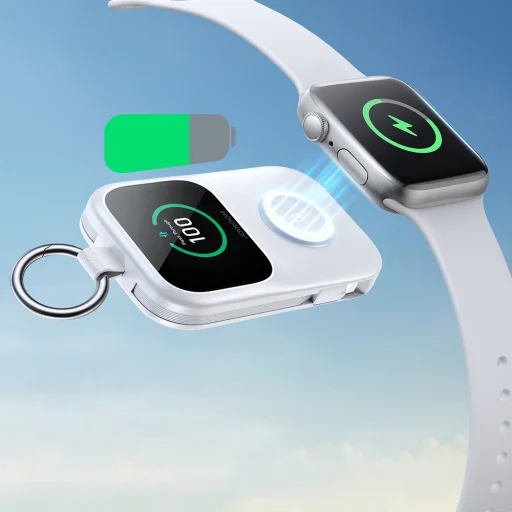 Joyroom JR-W19 5W prenosná bezdrôtová nabíjačka na hodinky biela - 8