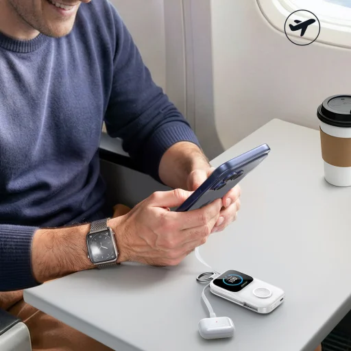 Joyroom JR-W19 5W prenosná bezdrôtová nabíjačka na hodinky biela - 13