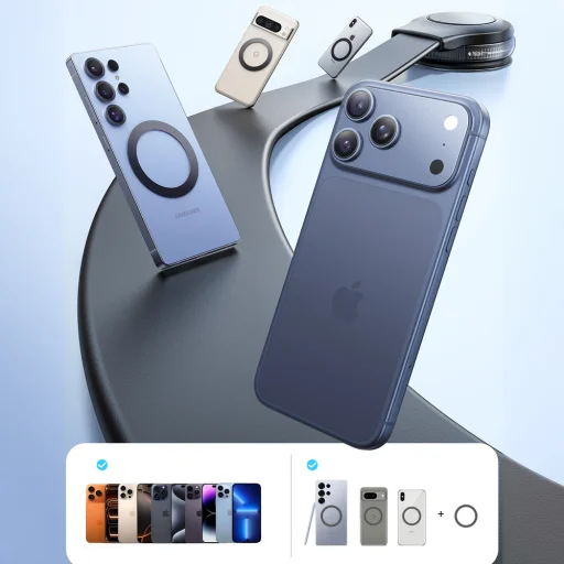 Joyroom JR-ZS518 Ohýbateľný magnetický držiak na telefón - čierny - 12